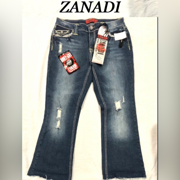 ZANADI women’s embellished boot cut jeans dark wash size 10 NWT - Picture 12 of 15